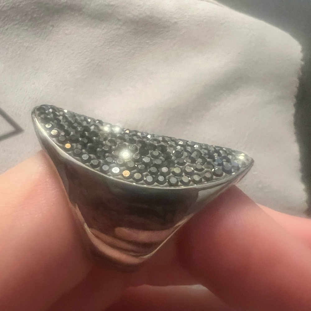 Elegant Silver Statement Ring - image 7